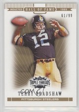 2007 Topps Triple Threads Gold 61/99 Terry Bradshaw #82 HOF 0af