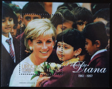 TIMBRE d' URUGUAY - BLOC FEUILLET N°68 PRINCESSE DIANA NEUF ** LUXE MNH