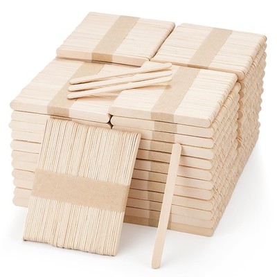 2400 Pcs Popsicle Sticks for Crafts,4.5 Inch Wooden Craft Sticks,Natural Wood...