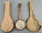 Antique S. SANDSTROM Uke BANJOLELE Banjo Ukulele OAKLAND CA Hard & Soft Case USA