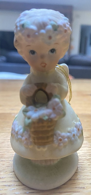 Eve Rockwell Porcelain Angel Figurine Vintage 1981 With Tag