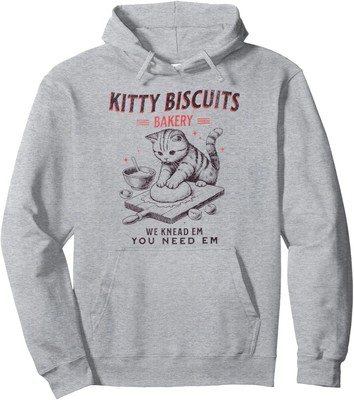 Kitty Biscuits We Knead Em You Need Em Cat Lover Unisex Hooded Sweatshirt