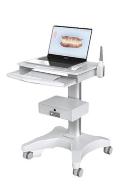 Hospital Medical Trolley Mobile Laptop Pallet Cart with Oral Scanner Holder Heig