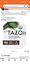 TAZO Organic Awake English Breakfast Black Tea Bags/96 Total Tea Bags