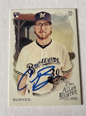 Corbin Burnes Ip Signed 2019 Topps Allen And Ginger Rookie Card GTP