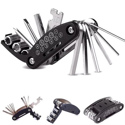 16in1 Fahrrad Multitool Werkzeug Schraubendreher Reparatur Set für MTB Motorrad