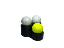 Golf Ball Display Stand Showcase Holder Desktop Collection Case - 3 Ball