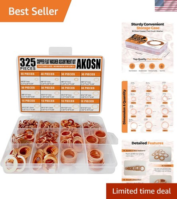 #ad #ad Versatile 325 PCS Copper Sealing Washers Ideal for Automotive amp; Industrial Use $18.89