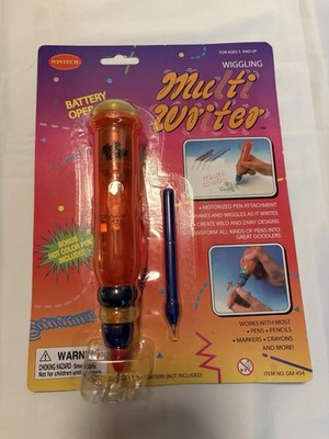 Vintage 1997 Wintech Wiggling Multi Writer Motorized Pen Toy New Sealed VTG 90s