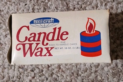 Vintage Skilcraft Candle Wax Cake. 1lb.