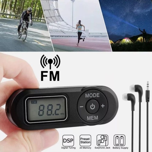 Tragbares Mini-FM-Radio mit Kopfhörer-LCD-Bildschirm misst nur 80 x 28 x 20 mm - Bild 12 von 22