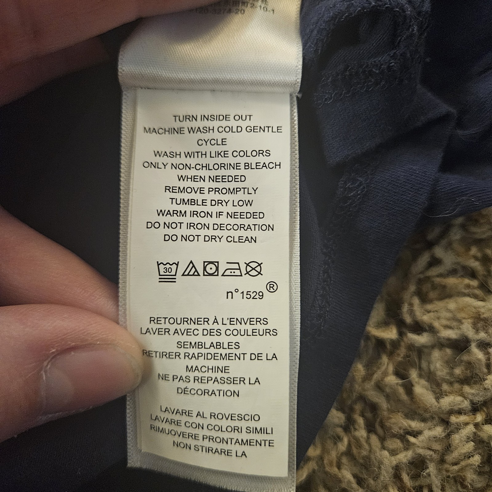 Girls Navy Blue Polo Ralph Lauren Shirt Long Sleeve Size L (12-14) Embroidered  thumbnail 7