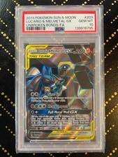 2019 Pokemon Sun & Moon Unbroken Bonds Lucario & Melmetal GX 203 Full Art PSA 10 on eBay