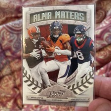 2024 Panini Prestige Alma Maters Cooper Jeudy Metchie III NFL Broncos Texans Bro
