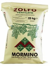 Zolfo Mormino Polvere Ventilata 25 kg – Per Trattamenti a Secco Agricoli