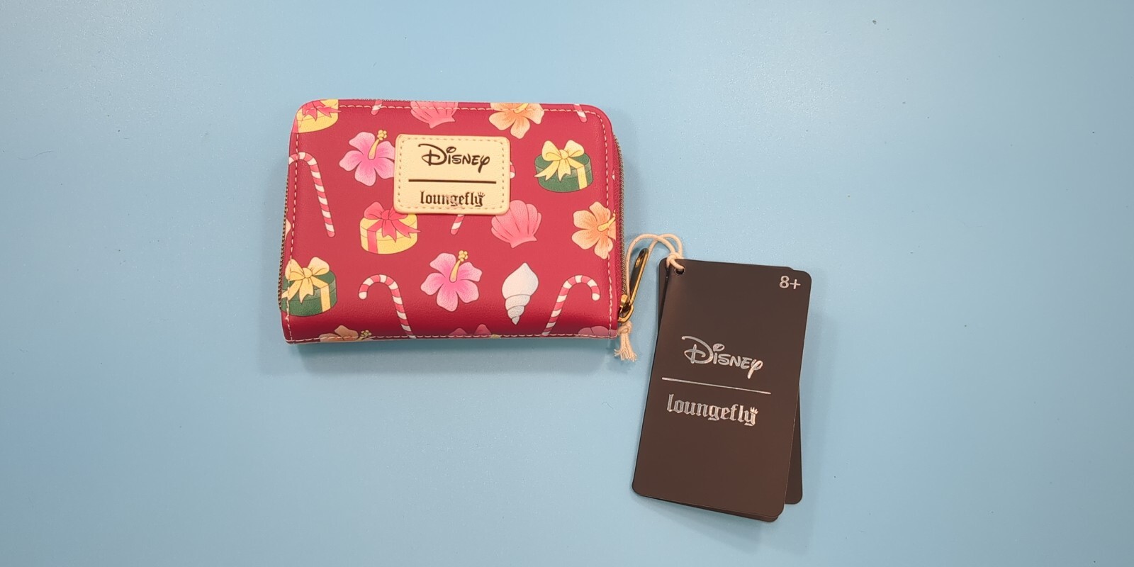 Loungefly Disney Stitch & Angel Holiday Tree Mini Backpack & Wallet Set NEW image 4