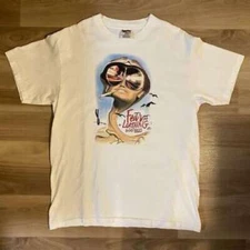POWER PRO 90s Vtg T-shirt FEAR AND LOATHING IN LAS VEGAS Print Size L Tops Movie