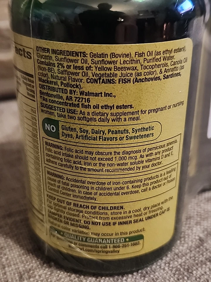 Spring Valley Prenatal Multivitamin/Multimineral 360 tabs/Lot of 3 bottles - Image 3 of 4