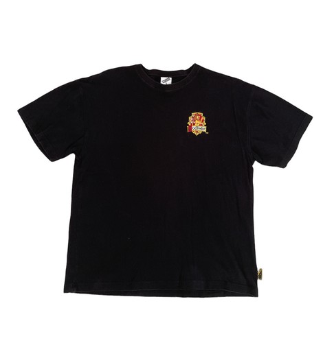 Vtg Harry Potter Gryffindor 2001 Mens Sz L Embroidered Crest Movie Promo T-Shirt