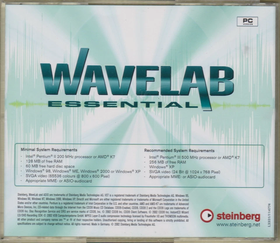 WaveLab 4 Pro-Edit, ULTIMATE MASTERING SOFTWARE - Red Book CD Burning +++++++++ - Image 3 of 3