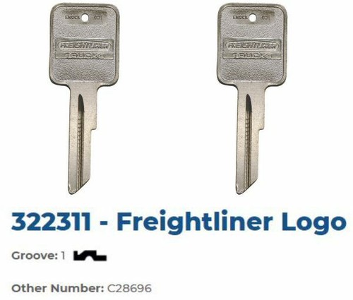 Strattec 322710 Mack Truck Key Blank – Ignition/Door – Qty 2, Used – Fits Semi Truck 18 Wheeler