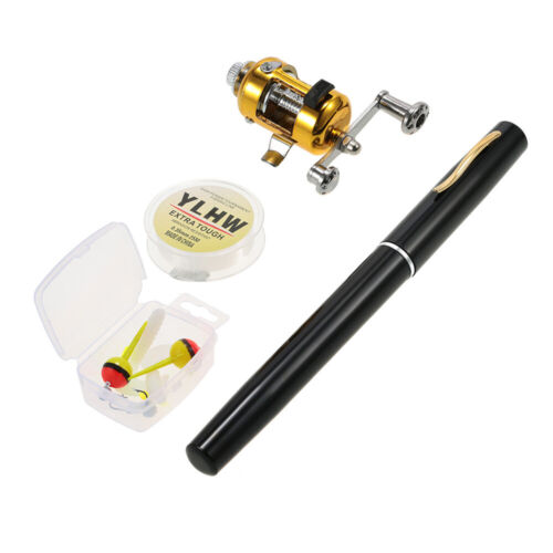 2 Sets Mini Fishing Rod Reel Combo Aluminum Alloy Fishing Rod And Fishing Reel - Picture 2 of 11