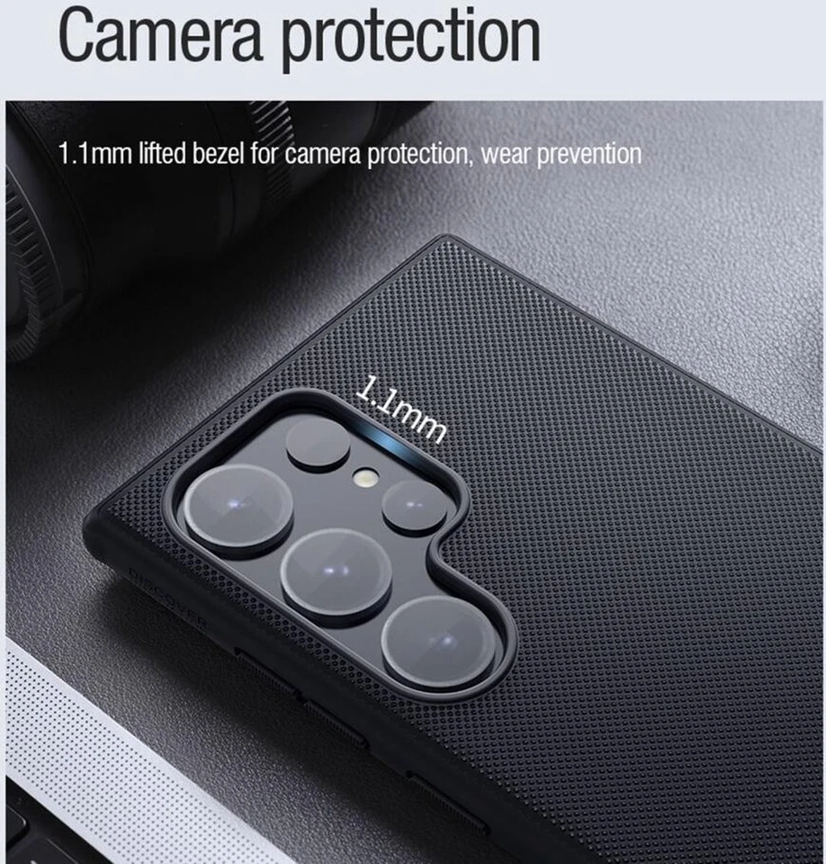 Nillkin Frosted Shield Case Cover for Samsung Galaxy S23 Ultra - Blue - Image 4 of 4