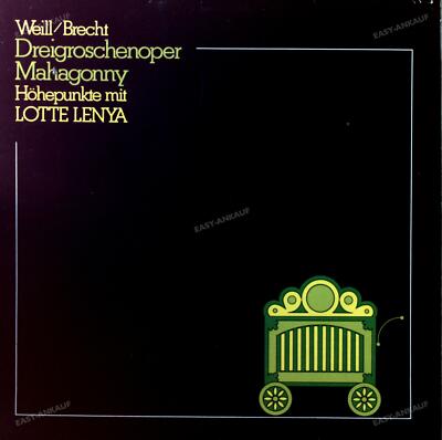 Weill / Brecht, Lotte Lenya - Dreigroschenoper Mahagonny.... GER LP 1973 .