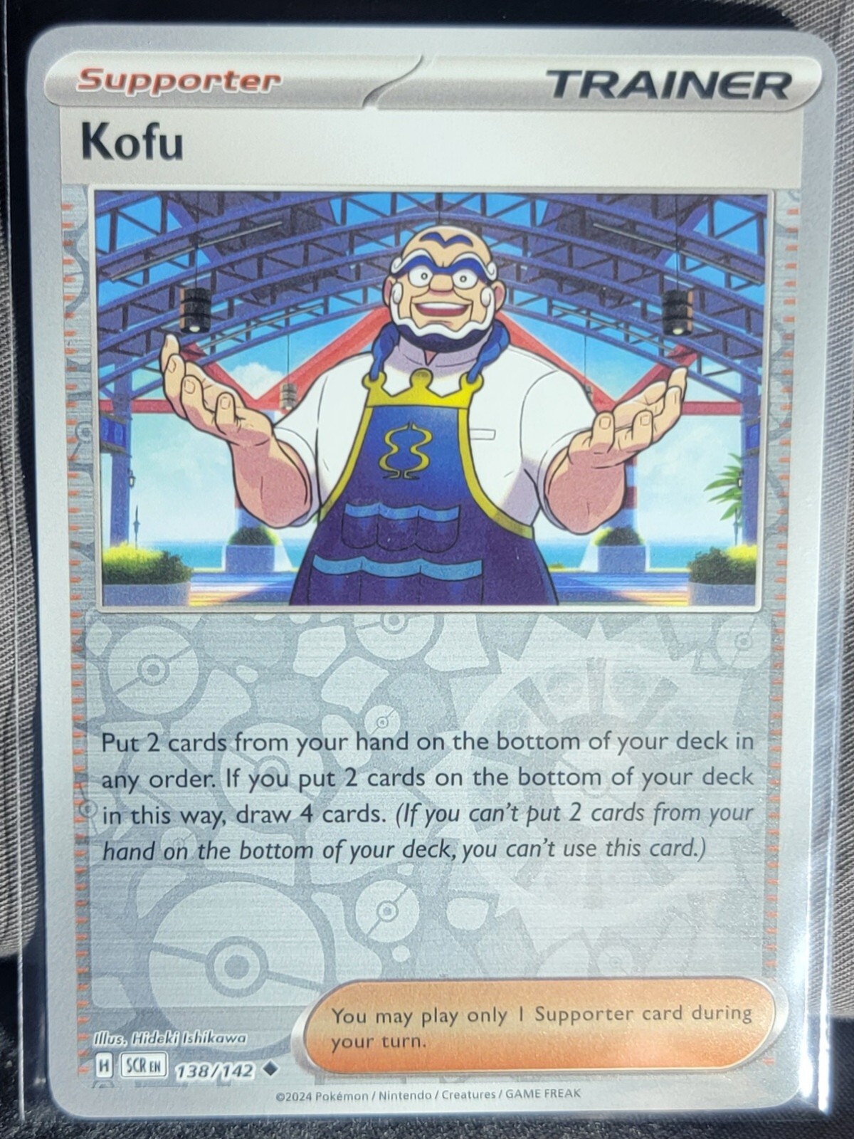 Pokemon TCG Card Kofu 138/142 S&V Stellar Crown Uncommon Reverse Holo NM
