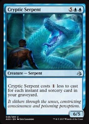 4x Cryptic Serpent NM-Mint English Amonkhet MTG Magic 