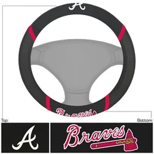 New MLB Atlanta Braves Synthetic Leather Car Truck Steering Wheel Cover