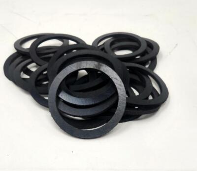 2'' ID x 2 1/2'' OD x 1/8'' Black Rubber Flat Washers Spacers Various Pack Sizes