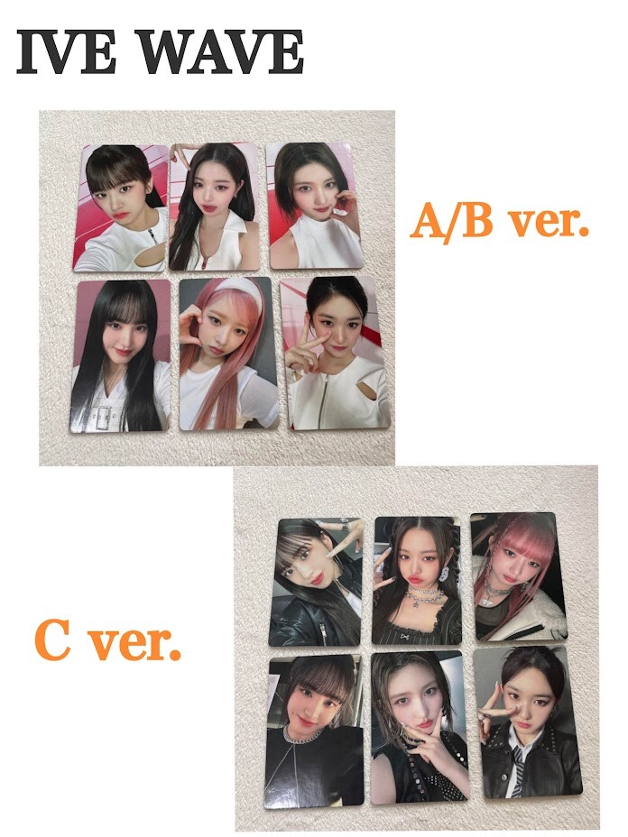 IVE WAVE Japan Official Photocard A/B ver. YUJIN WONYOUNG