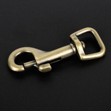 Country Brook Design  1/2 Inch Antique Brass Swivel Snap Hooks, 50 Pack