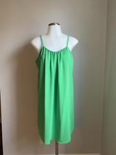 Women’s Alice + Olivia Green Short Dress Spaghetti Straps Scoop Neck Small