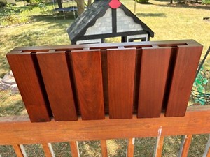 Pottery Barn Holman Executive Floating Entertaining Glass Shelf Espresso Brown