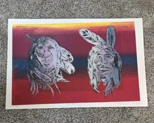 "Two Brothers" Native Americans Litho W Frans Masereel Centrum Stamp 1980 26/30
