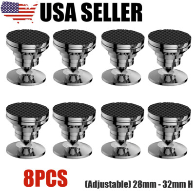 8PCS 28mm HiFi  Nickel Plated Speaker Spike Isolation Feet Cone Pad Amp Stand G