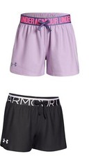 Under Armour Girls NEW Play Up Running Training Soft Knit Sports Shorts