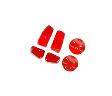 Fit For Jeep Cherokee 2014-2020 Bright Red Car Seat Button Handle Cover Trim 4*