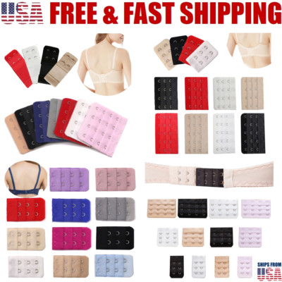SPECIAL! Bra Extender 1,2,3,4,or 5 Hooks w/ or w/out Elastic-USA Shipped