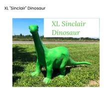 Xl Sinclair Dinosaur Aluminum Statue
