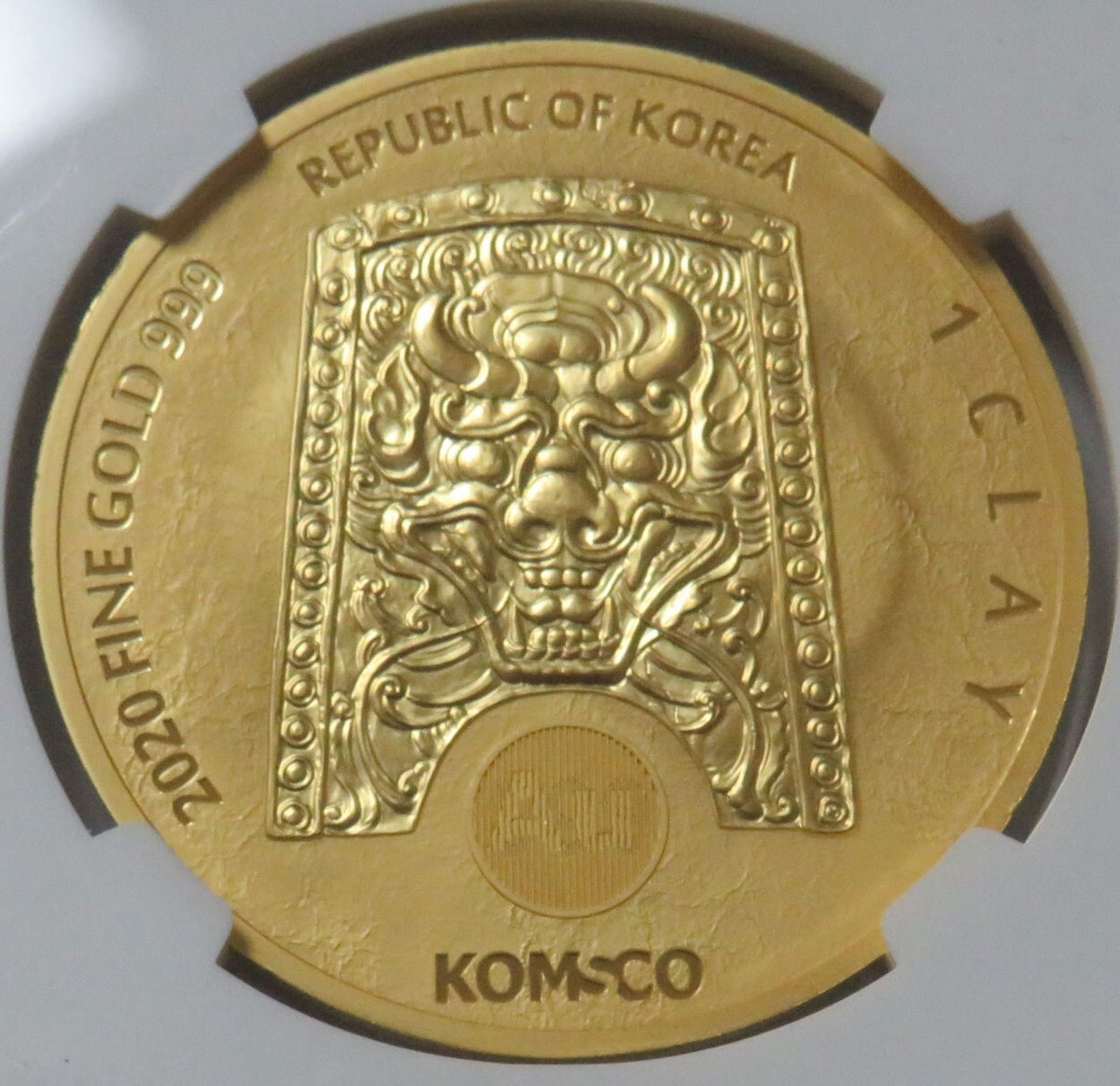 2020 GOLD SOUTH KOREA 1 CLAY CHIWOO CHEONWANG 1oz COIN NGC MINT
