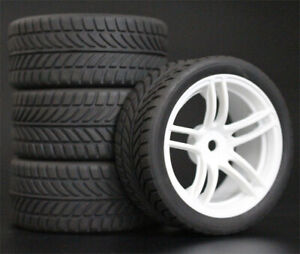 1/10 Onroad Rc Car Aluminium Wheels Rims Tires For Tamiya tt01 tt02 Traxxas 4tec