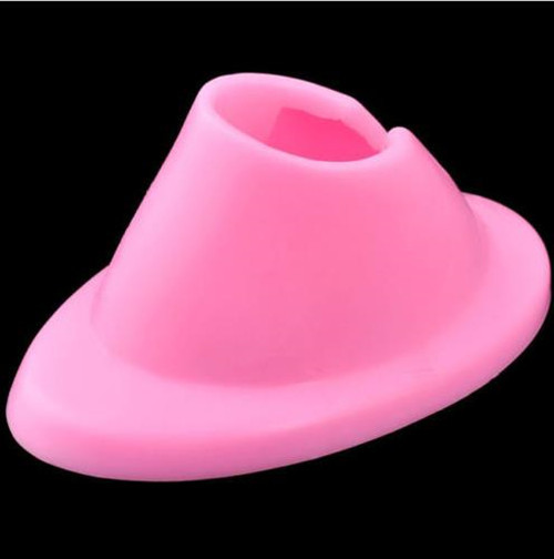 Hot Pink Rubber Nail Polish Holder Display Varnish Bottle Stand Glue