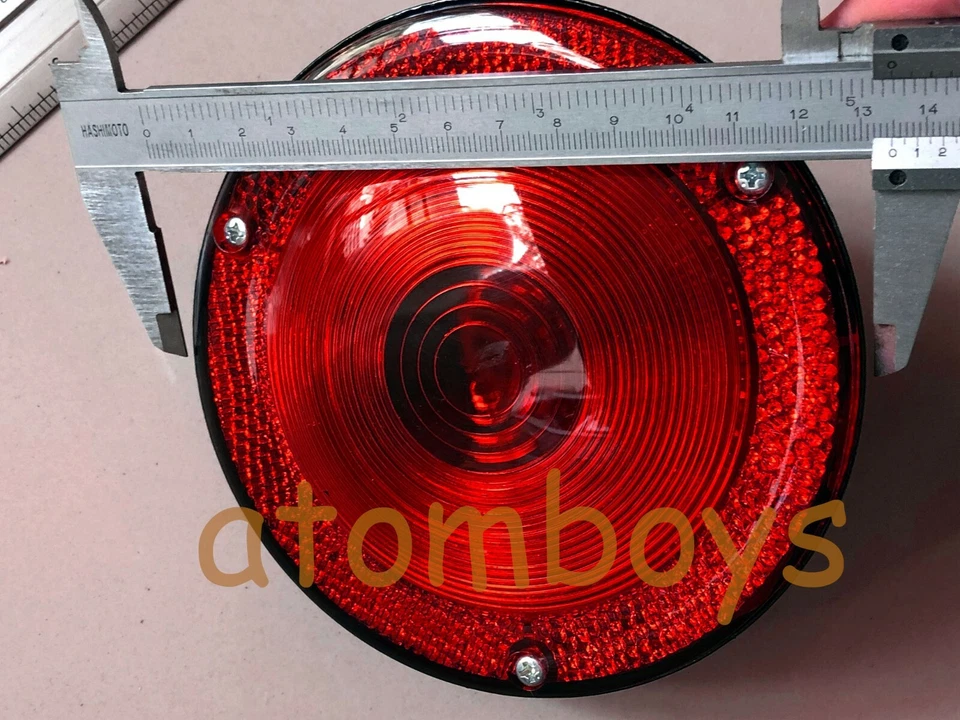 x2 FOR JEEP CJ6 CJ 6 RED SIGNAL REAR TAIL LIGHTS NEW - Imagem 2 de 4