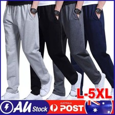 Mens Stretch Track Pants Track Suit Pants Casual Elastic Waist Jogger Sweatpants