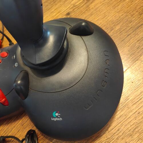 Logitech Wingmam Force Force Feedback Joystick USB Gameport Powered Vintage - Picture 7 of 11