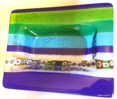 Vintage Murano Glass Dish Millefiori Great Style Estate Heirloom - Picture 3 of 9