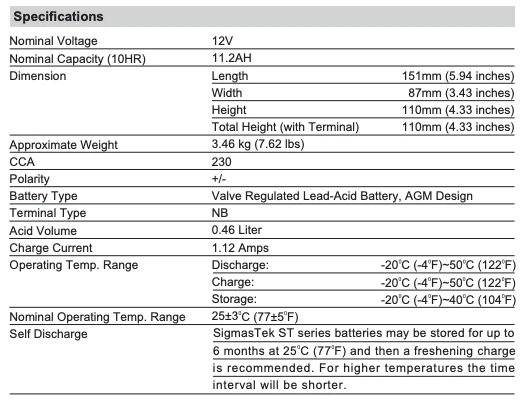 KTM Superenduro, 950CC, 2009-2011 Replacement Battery (230CCA) Foto 4 de 4